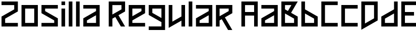 Zosilla Regular font