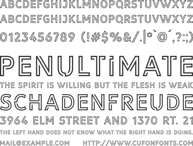 LIBRARY 3 AM font preview