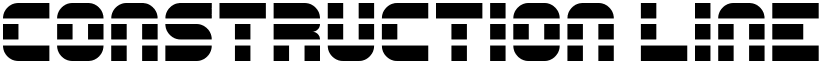 Construction Lines Regular font