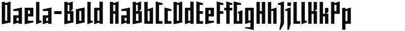 Daela-Bold font