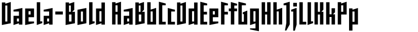 Daela-Bold font