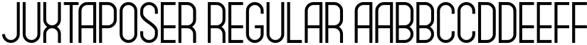 Juxtaposer Regular font