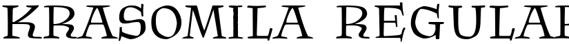 Krasomila Regular font