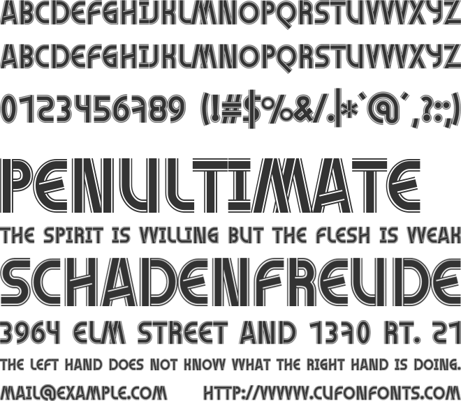 Brisquet font preview