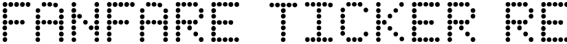 Fanfare Ticker Regular font