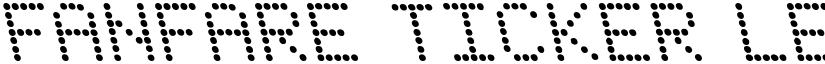 Fanfare Ticker Leftalic Italic font