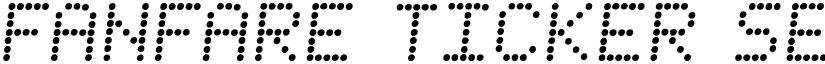 Fanfare Ticker Semi-Italic Semi-Italic font