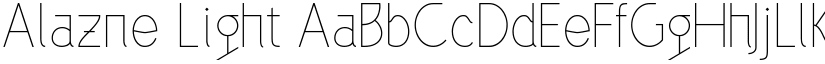 Alazne Light font