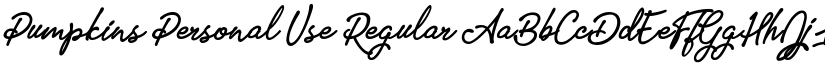 Pumpkins Personal Use Regular font