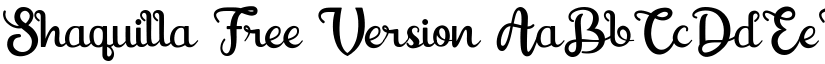 Shaquilla Free Version font
