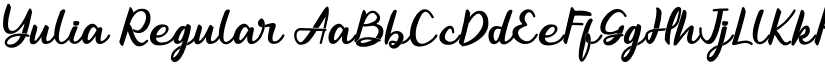 Yulia font download