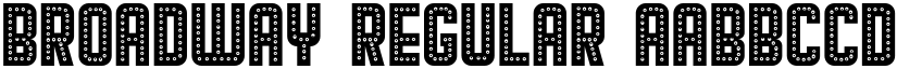 Broadway Regular font