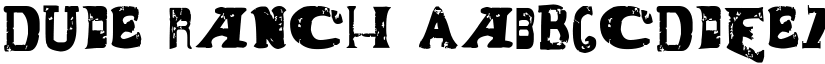 Dude Ranch font download