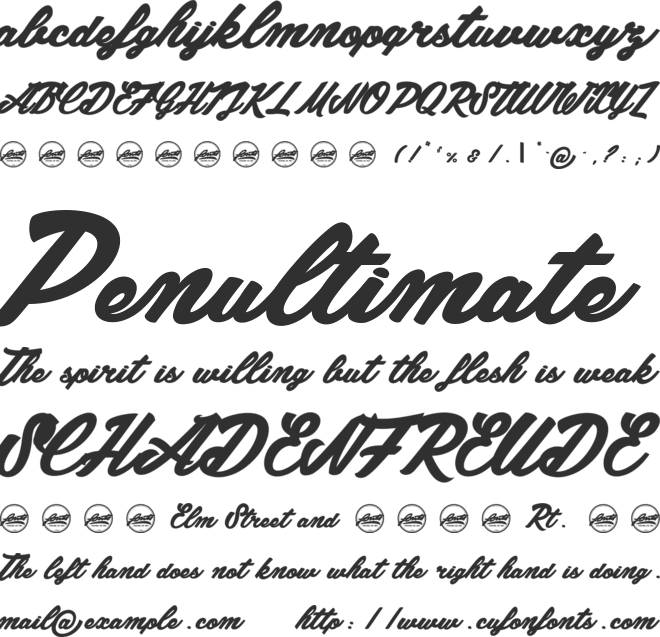 Chunks_PersonalUseOnly font preview