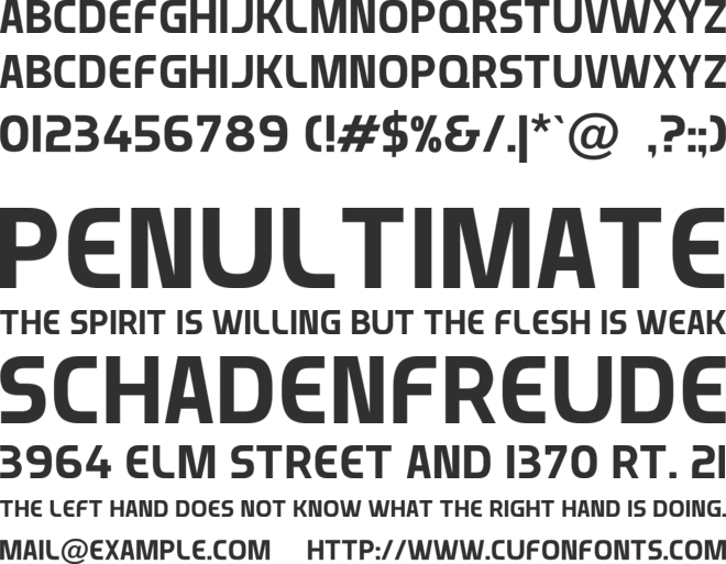 Munistic font preview