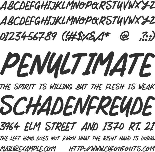 Silky Smooth font preview