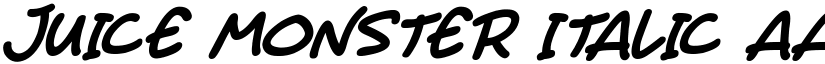 Juice Monster Italic font