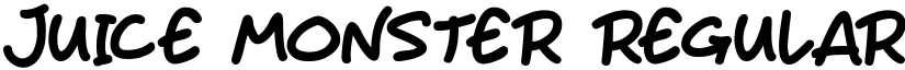 Juice Monster Regular font