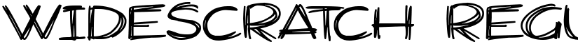 Widescratch Regular font