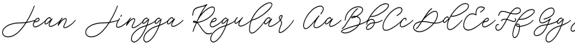 Jean Jingga Regular font