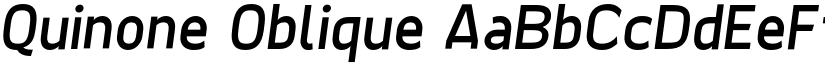 Quinone Oblique font