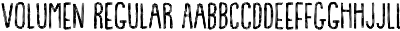 Volumen Regular font