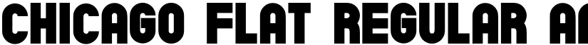 Chicago Flat Regular font