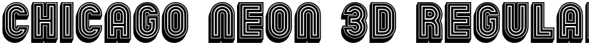 Chicago Neon 3D Regular font
