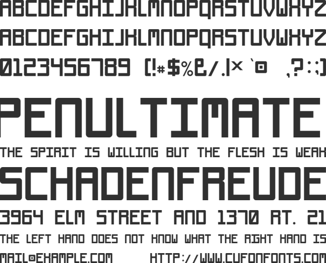 Void font preview