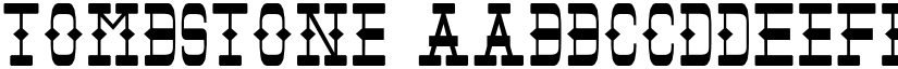 Tombstone font