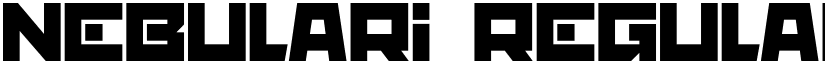 nebulari Regular font