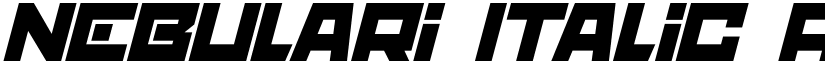 nebulari Italic font
