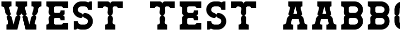 West Test font