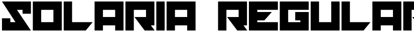 solaria Regular font
