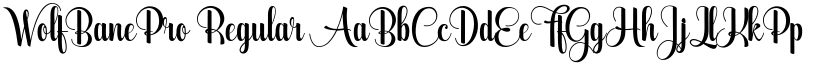 WolfBanePro Regular font