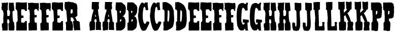 Heffer font