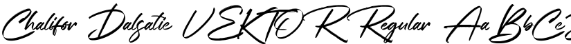 Chalifor Dalsatic VEKTOR Regular font