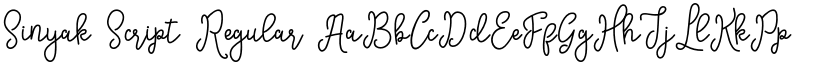 Sinyak Script Regular font