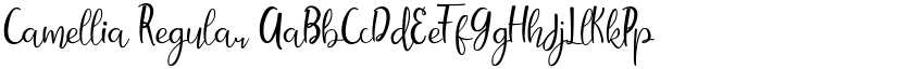 Camellia Regular font