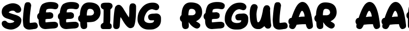 Sleeping Regular font