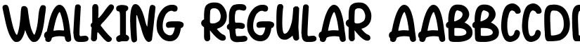 Walking Regular font