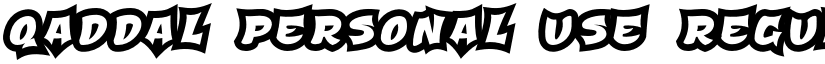 Qaddal Personal Use Regular font