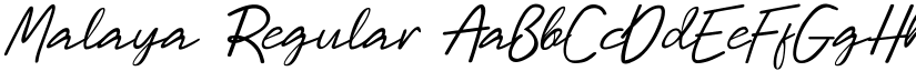 Malaya Regular font