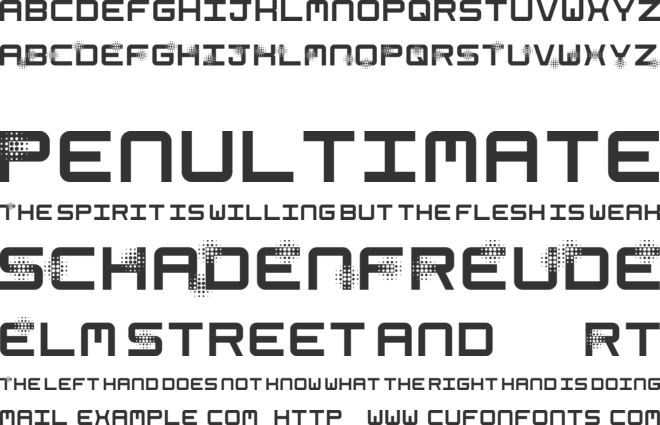 Spacetime font preview