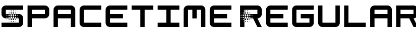Spacetime Regular font