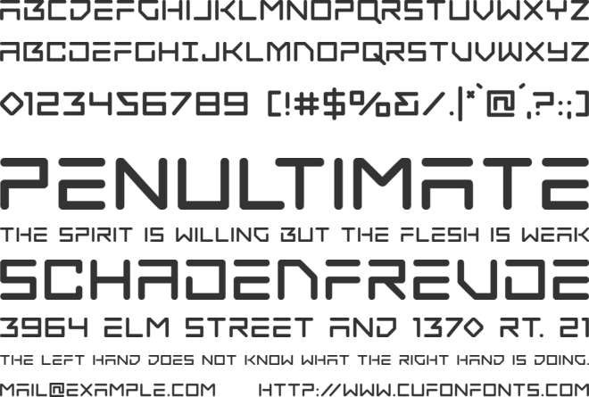 Tempest Apache font preview