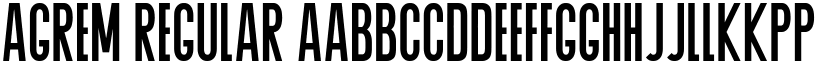 Agrem Regular font