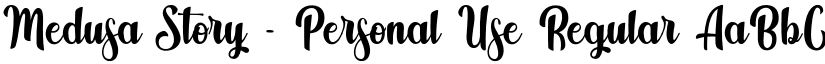 Medusa Story - Personal Use font download