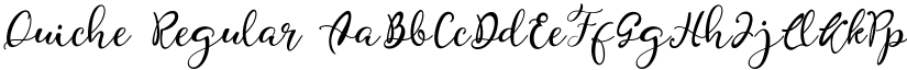 Quiche Regular font