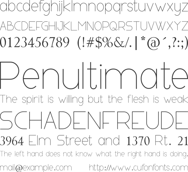 BULGARE font preview